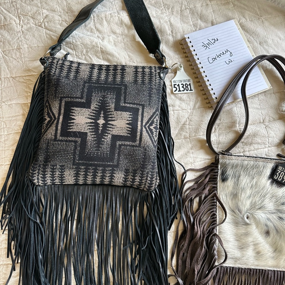 Holy Cow Couture Fringe Crossbody Bag